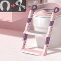 pink Stair Seat Toilet with cover 